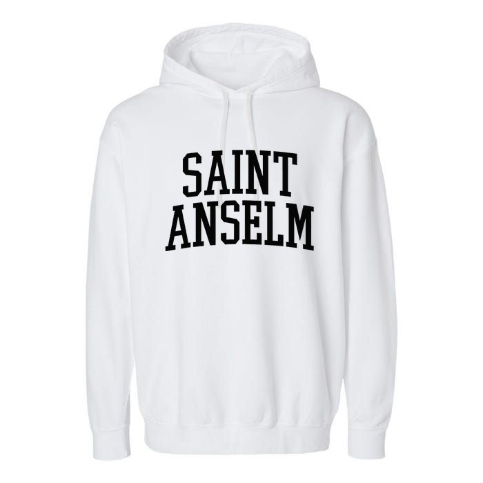 Saint Anselm Athletic Arch College University Alumni Garment-Dyed Fleece Hoodie