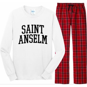 Saint Anselm Athletic Arch College University Alumni Long Sleeve Pajama Set