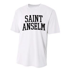 Saint Anselm Athletic Arch College University Alumni Performance Sprint T-Shirt