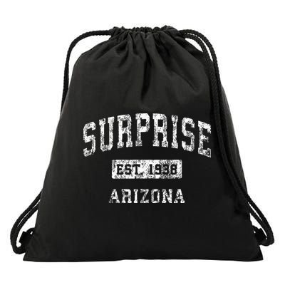 Surprise Arizona Az Vintage Established Sports Drawstring Bag