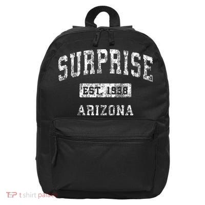 Surprise Arizona Az Vintage Established Sports 16 in Basic Backpack