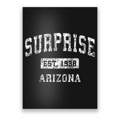 Surprise Arizona Az Vintage Established Sports Poster