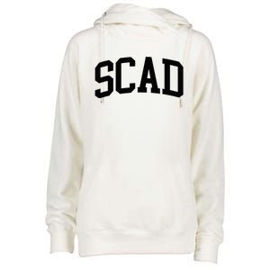 SCAD Athletic Arch College University @ Alumni Womens Funnel Neck Pullover Hood