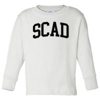 SCAD Athletic Arch College University @ Alumni Toddler Long Sleeve Shirt