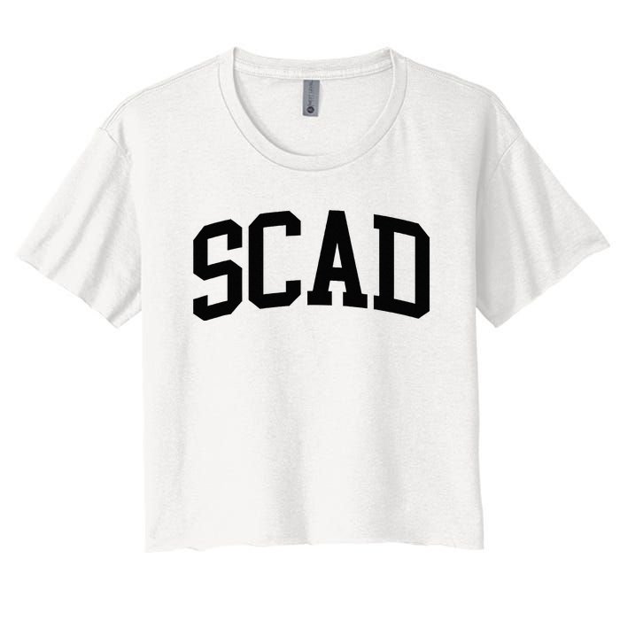 SCAD Athletic Arch College University @ Alumni Women's Crop Top Tee