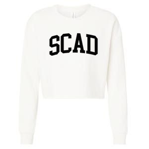 SCAD Athletic Arch College University @ Alumni Cropped Pullover Crew