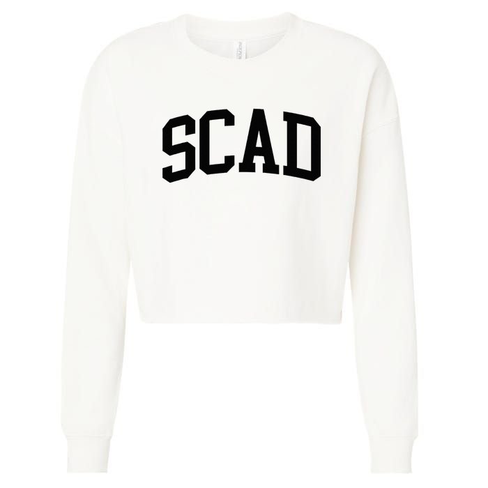 SCAD Athletic Arch College University @ Alumni Cropped Pullover Crew