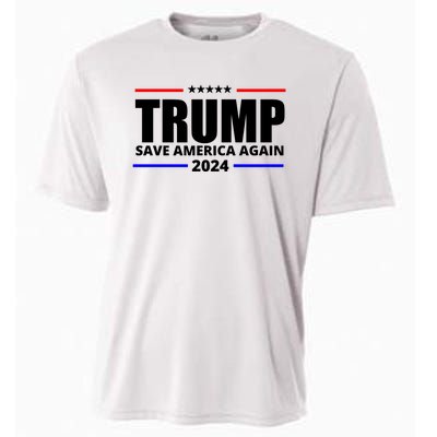 Save America Again Trump 2024 Political Cooling Performance Crew T-Shirt