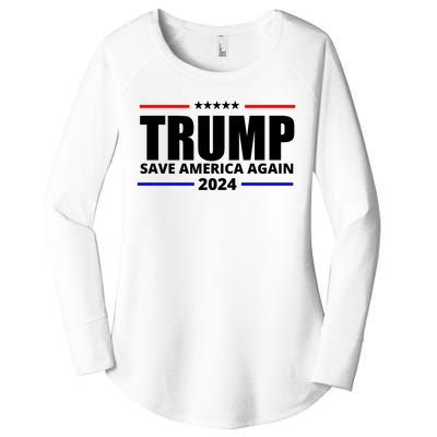 Save America Again Trump 2024 Political Women's Perfect Tri Tunic Long Sleeve Shirt