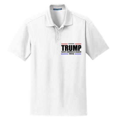 Save America Again Trump 2024 Political Dry Zone Grid Polo