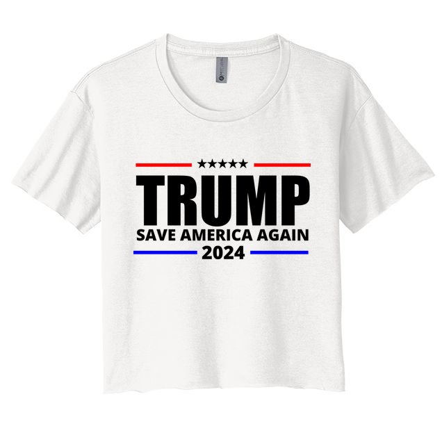 Save America Again Trump 2024 Political Crop Top