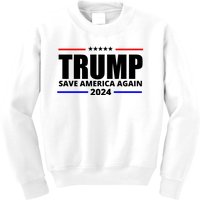 Save America Again Trump 2024 Political Kids Sweatshirt