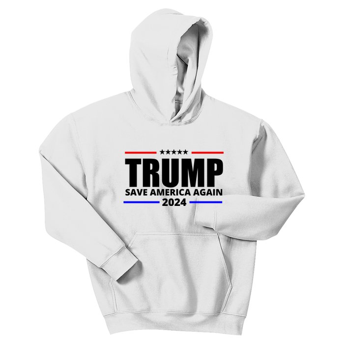 Save America Again Trump 2024 Political Kids Hoodie