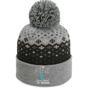 Sexual Assault Awareness Im Fine Cute Gift The Baniff Cuffed Pom Beanie