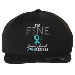 Sexual Assault Awareness Im Fine Cute Gift Wool Snapback Cap