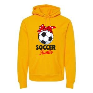 Soccer Auntie Aunt Women Premium Hoodie