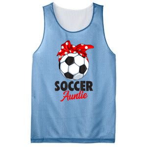 Soccer Auntie Aunt Women Mesh Reversible Basketball Jersey Tank