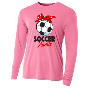 Soccer Auntie Aunt Women Cooling Performance Long Sleeve Crew