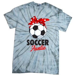 Soccer Auntie Aunt Women Tie-Dye T-Shirt