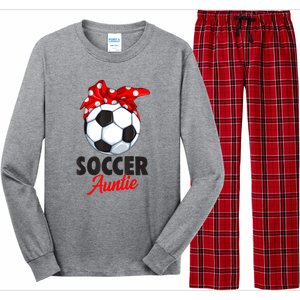 Soccer Auntie Aunt Women Long Sleeve Pajama Set