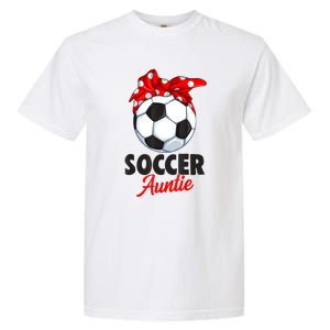 Soccer Auntie Aunt Women Garment-Dyed Heavyweight T-Shirt