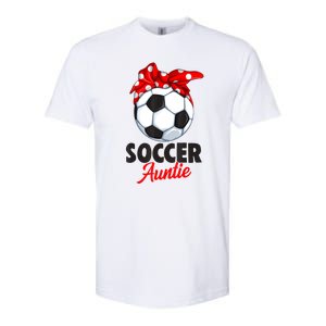 Soccer Auntie Aunt Women Softstyle CVC T-Shirt