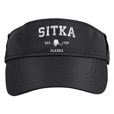 Sitka Alaska Ak Vintage Athletic Sports Adult Drive Performance Visor