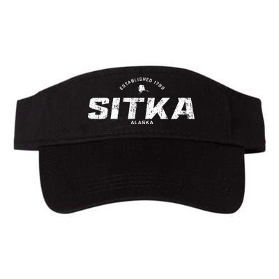 Sitka Alaska Ak Vintage Athletic Sports Valucap Bio-Washed Visor