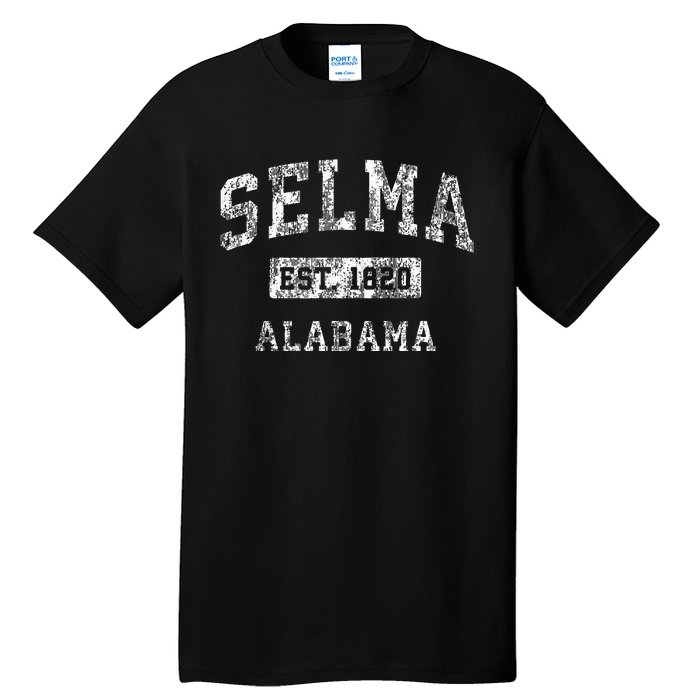 Selma Alabama Al Vintage Established Sports Tall T-Shirt