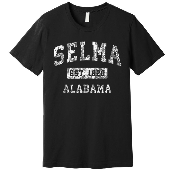 Selma Alabama Al Vintage Established Sports Premium T-Shirt