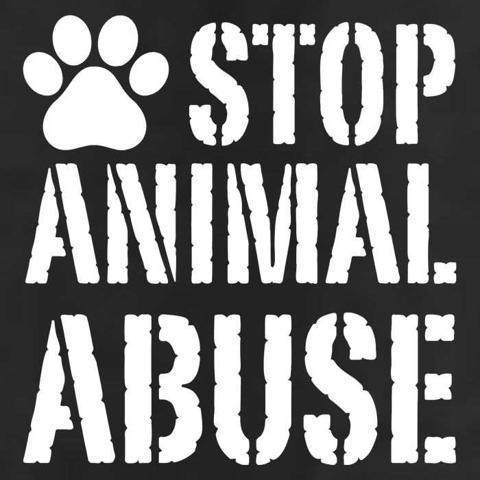 Stop Animal Abuse Stop Violence Against Animal 7 Panel Mesh Trucker Snapback Hat