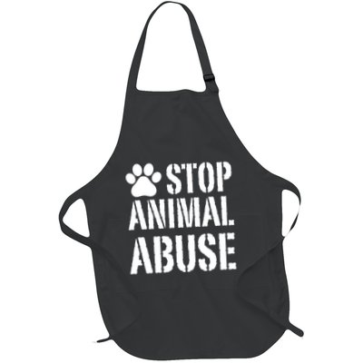 Stop Animal Abuse Stop Violence Against Animal Apron