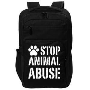 Stop Animal Abuse Stop Violence Against Animal Impact Tech Backpack