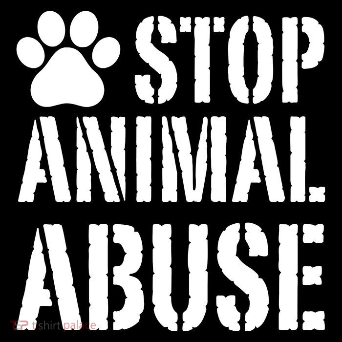 Stop Animal Abuse Stop Violence Against Animal 16 in Basic Backpack