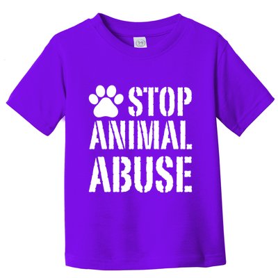 Stop Animal Abuse Stop Violence Against Animal Toddler T-Shirt