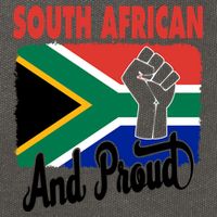 South African And Proud Love South Africa Flag Cotton Canvas Backpack