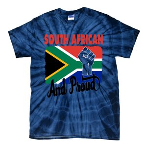 South African And Proud Love South Africa Flag Tie-Dye T-Shirt