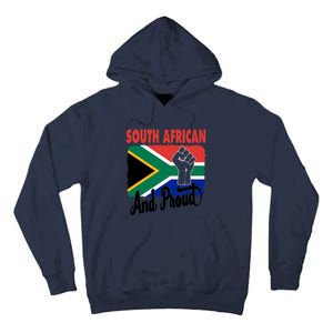 South African And Proud Love South Africa Flag Tall Hoodie