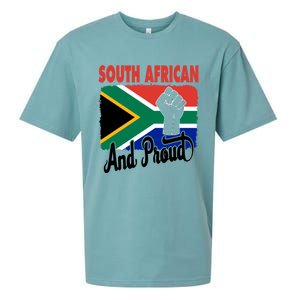 South African And Proud Love South Africa Flag Sueded Cloud Jersey T-Shirt