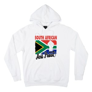 South African And Proud Love South Africa Flag Hoodie