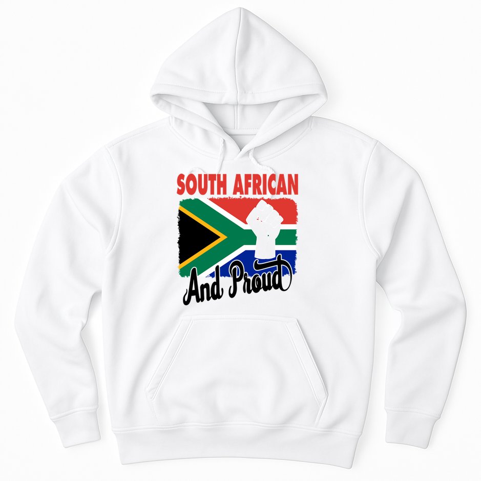 South African And Proud Love South Africa Flag Hoodie