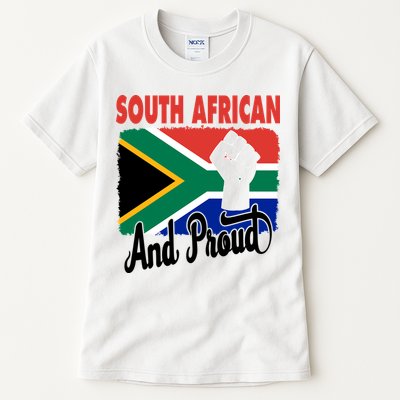 South African And Proud Love South Africa Flag Tall T-Shirt