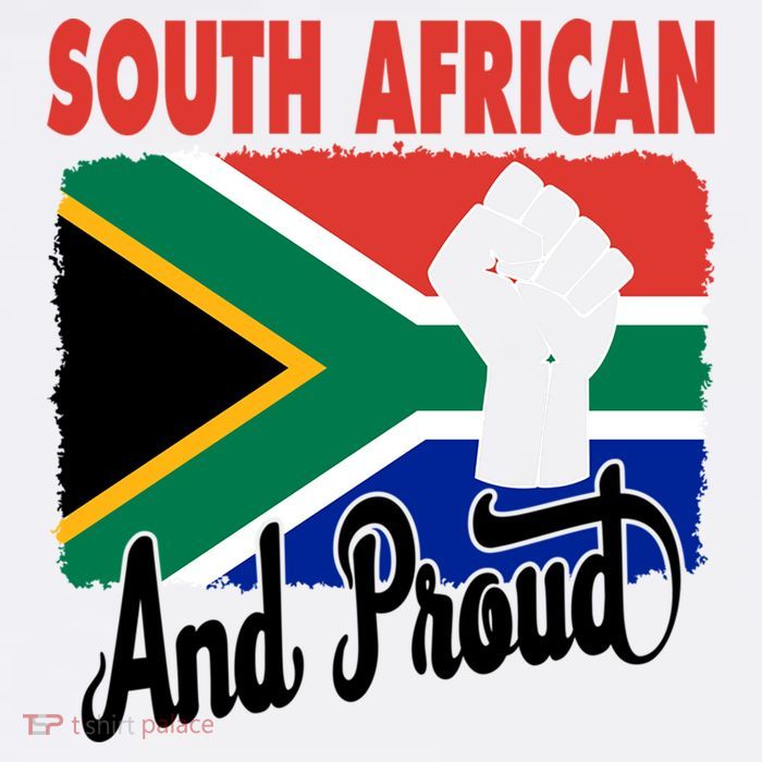 South African And Proud Love South Africa Flag Tall T-Shirt