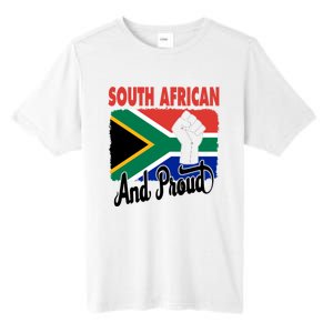 South African And Proud Love South Africa Flag Tall Fusion ChromaSoft Performance T-Shirt