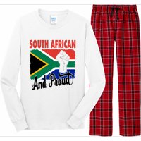 South African And Proud Love South Africa Flag Long Sleeve Pajama Set