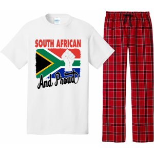 South African And Proud Love South Africa Flag Pajama Set