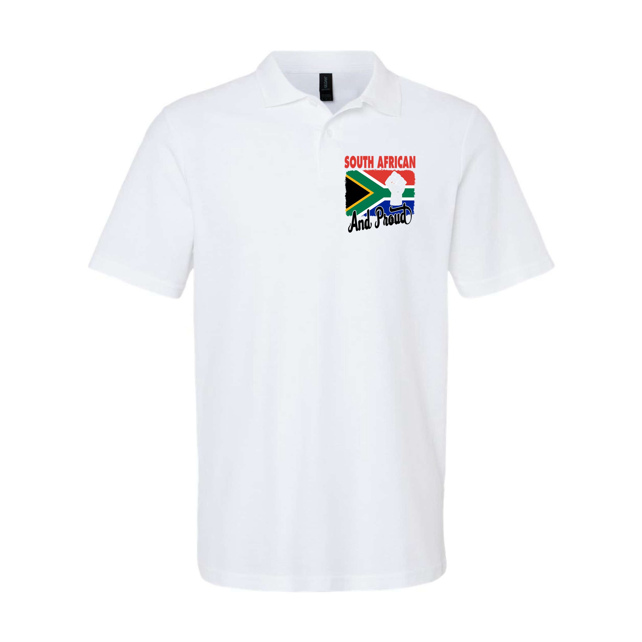 South African And Proud Love South Africa Flag Polo