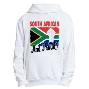 South African And Proud Love South Africa Flag Urban Pullover Hoodie