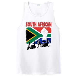 South African And Proud Love South Africa Flag PosiCharge Competitor Tank