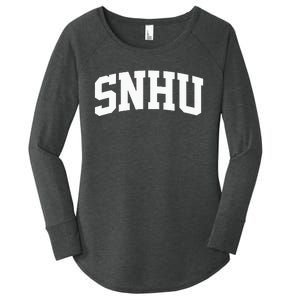 SNHU Athletic Arch College University Alumni Women's Perfect Tri Tunic Long Sleeve Shirt